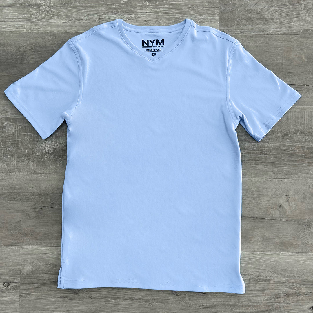 Pima Cotton V-Neck T-Shirt by NYM