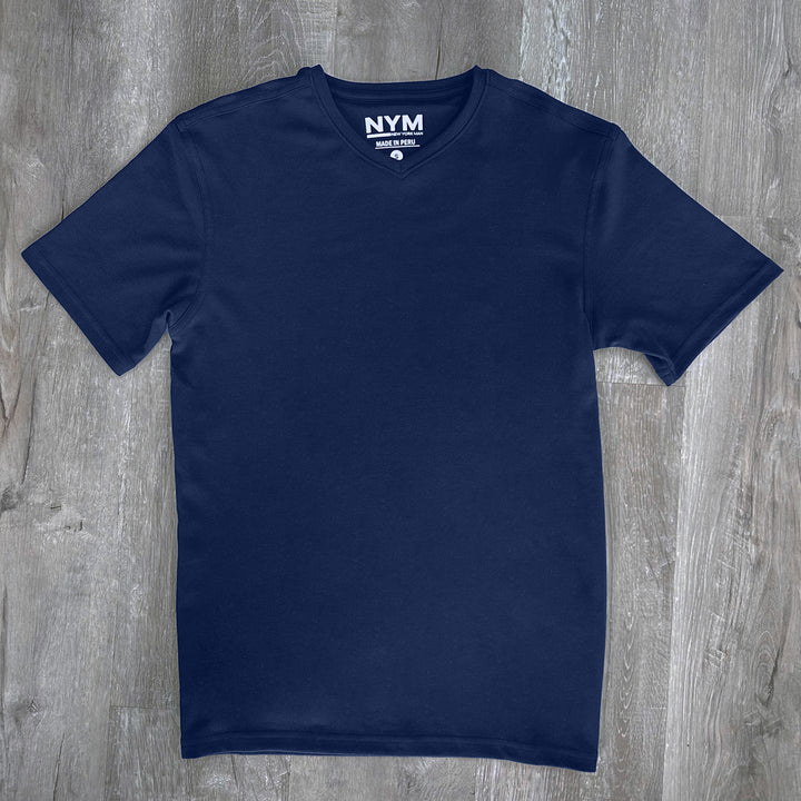 New York Man Pima Cotton V-Neck T-Shirt