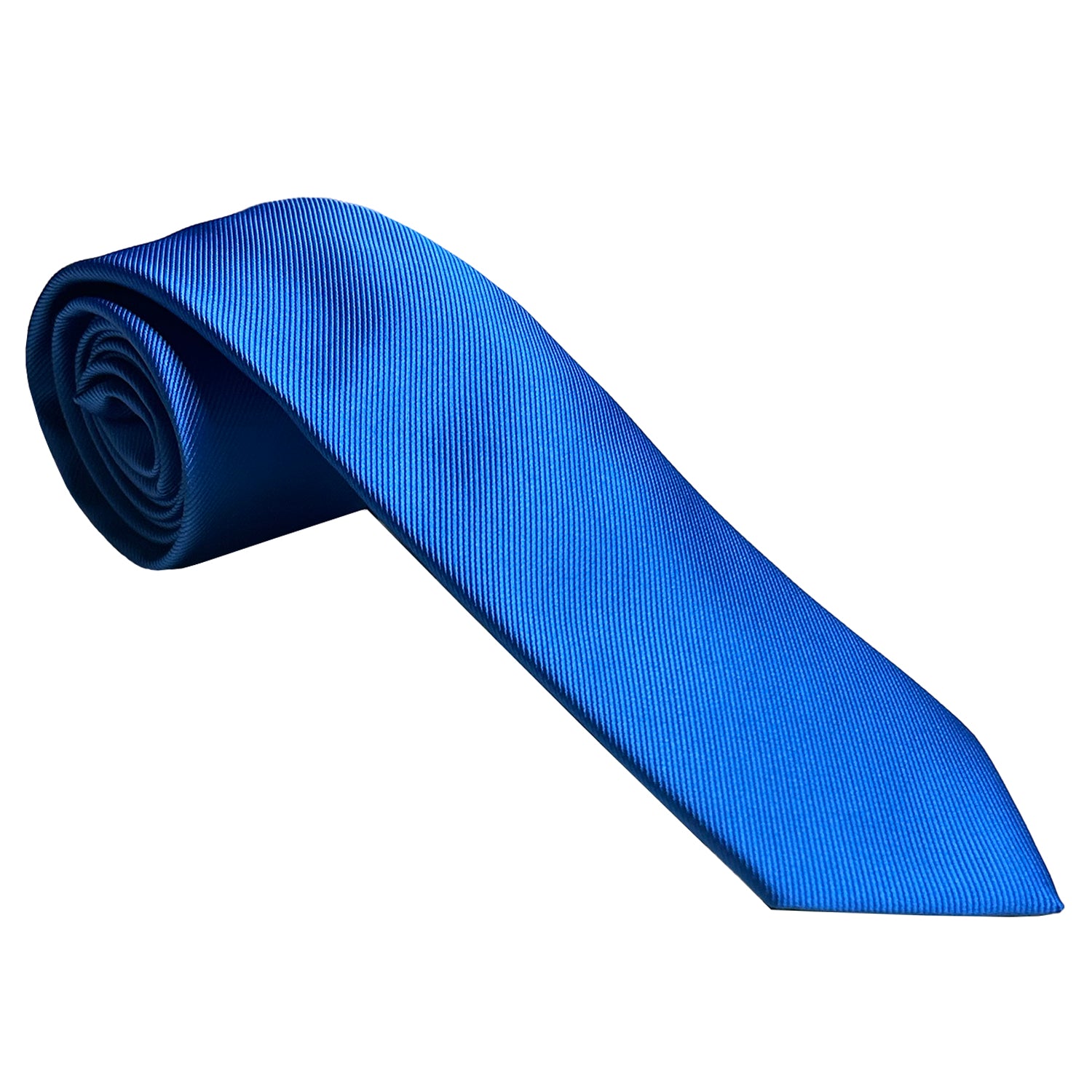 New York Man Solid Skinny Tie - tie in Aqua - view 2 | New York Man Suits