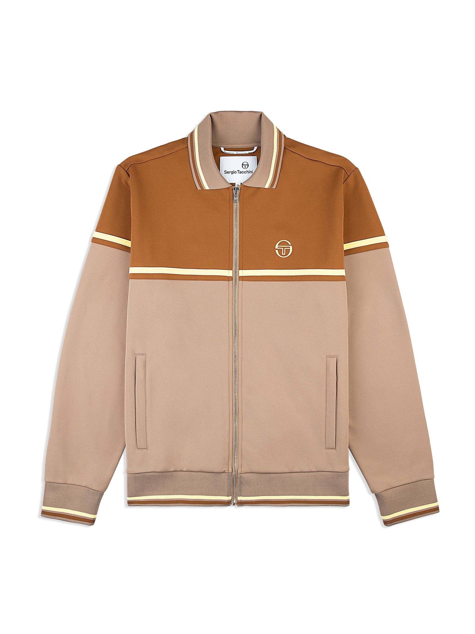 Sergio Tacchini "Olmi" Tracksuit - Taupe/Grey - tracksuit - view 2 | New York Man Suits