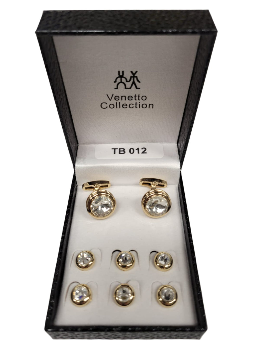 Venetto Tuxedo Studs & Cufflink Set  -Gold