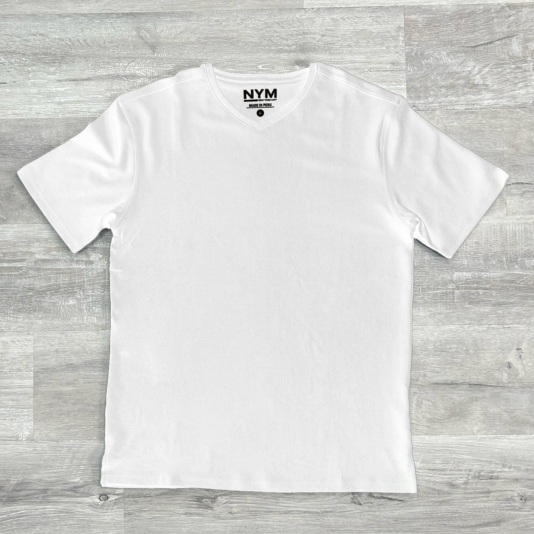 New York Man Pima Cotton V-Neck T-Shirt