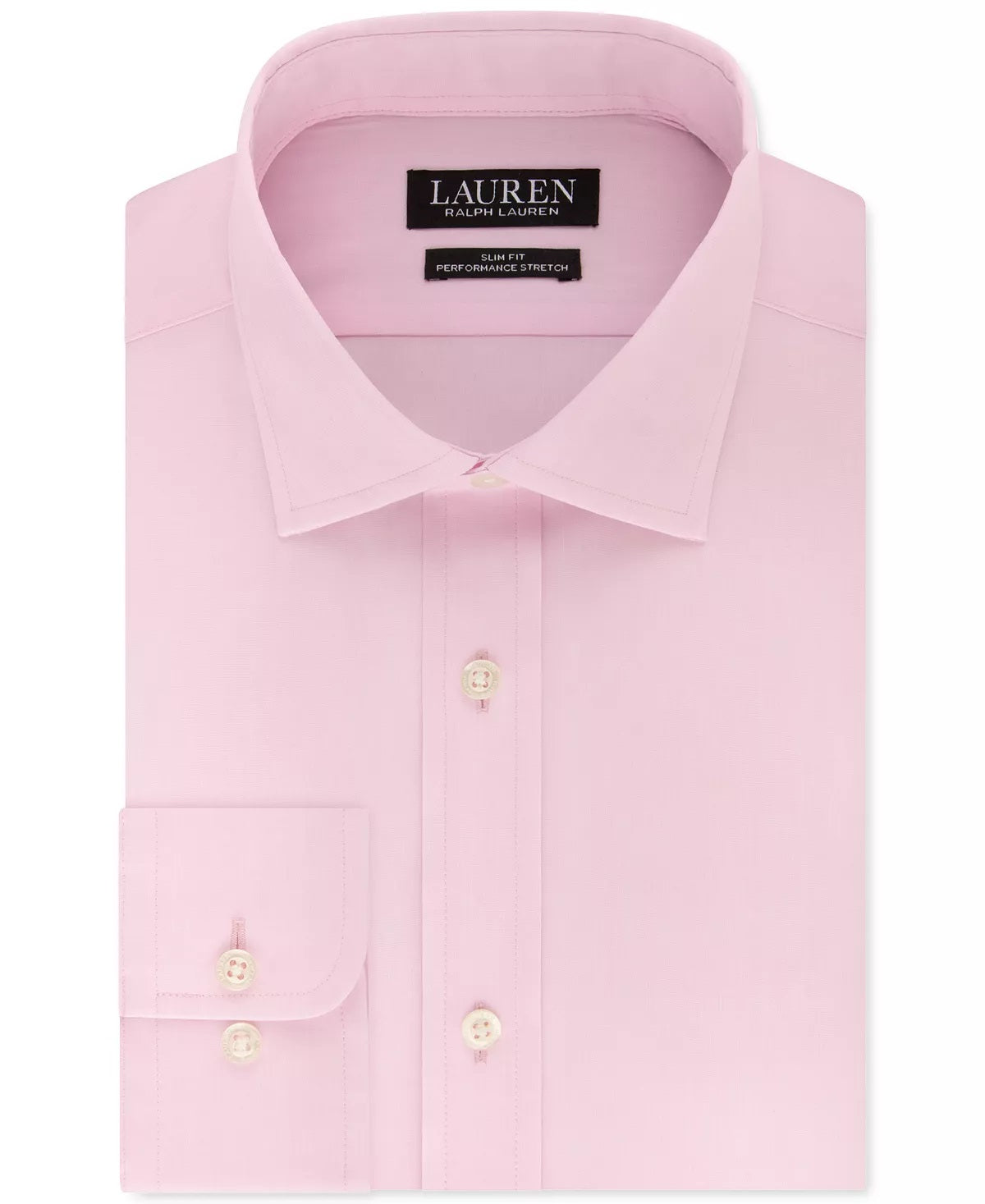 Ralph Lauren Men's Ultraflex Stretch Slim Fit Dress Shirt - shirt in Pink | New York Man Suits