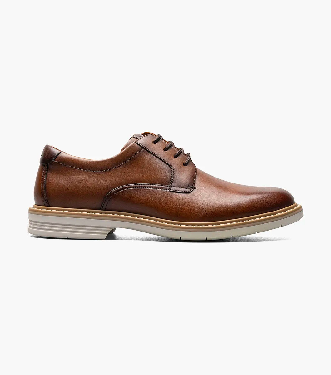 Florsheim Norwalk Plain Toe Oxford Shoe - Cognac - shoes - view 2 | New York Man Suits