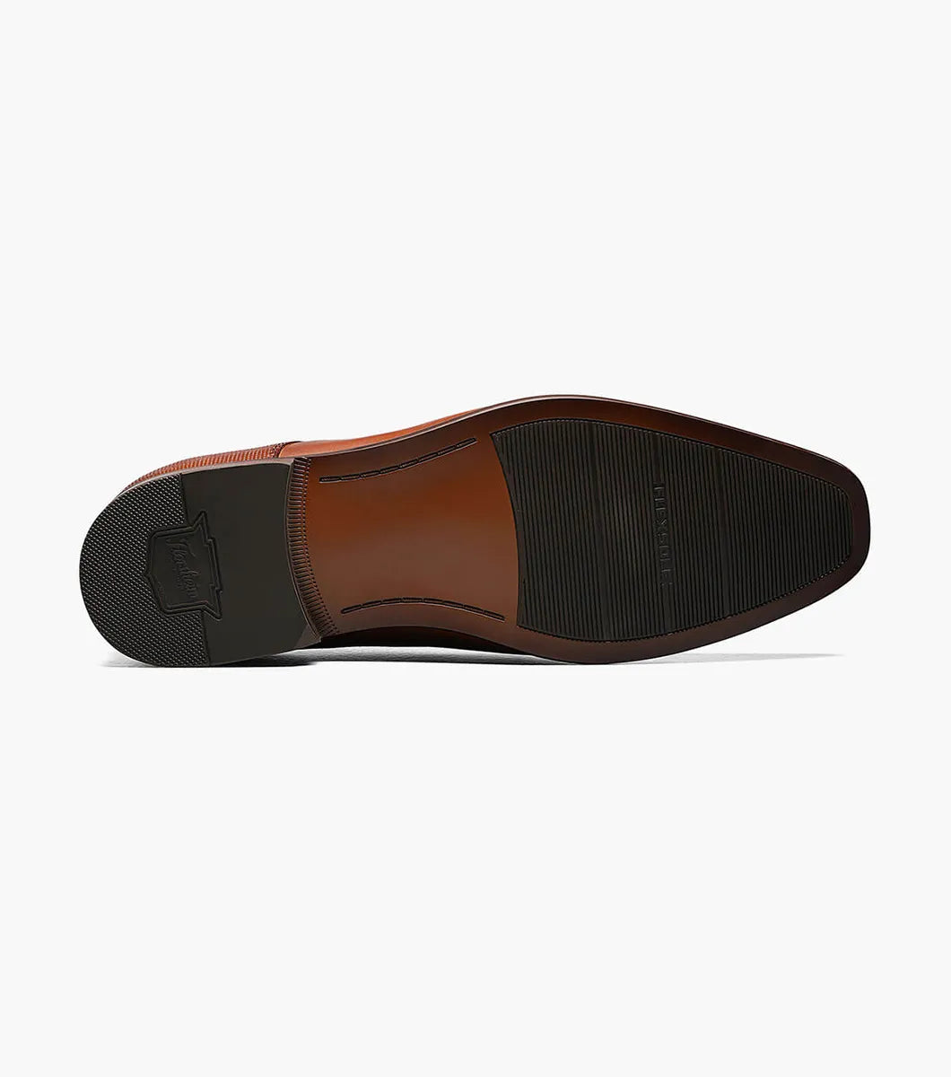 Florsheim Postino Cap Toe Oxford Dress Shoe (Wide Width) -Cognac - shoes - view 2 | New York Man Suits
