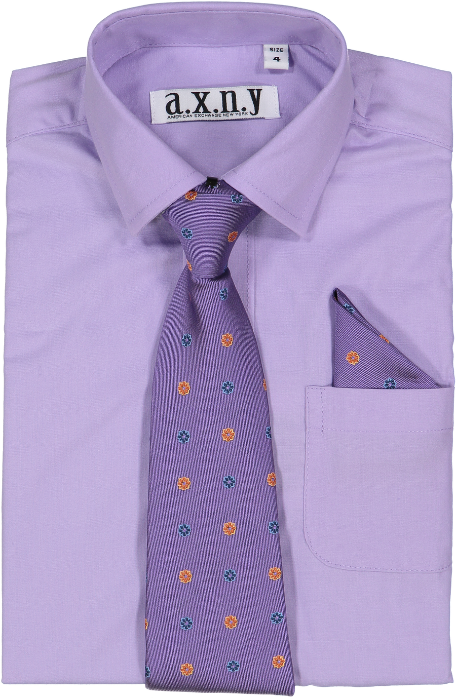 American Exchange Boys Lavender (Lilac) Button Down Dress Shirt - 55C01-Lavender - New York Man Suits