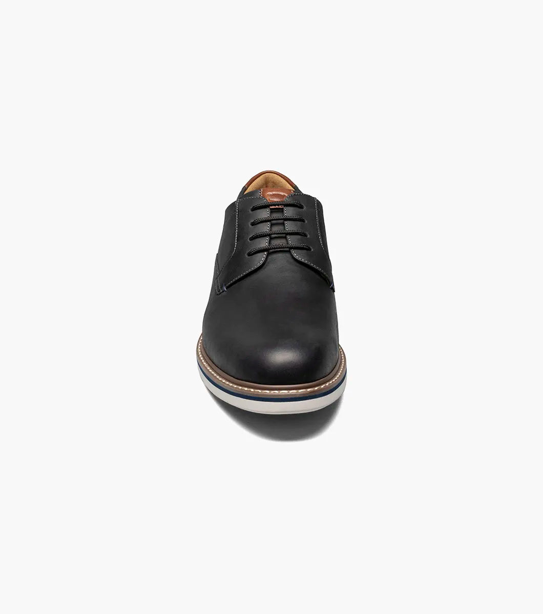 Florsheim Norwalk Plain Toe Oxford Shoe - Black - shoes - view 2 | New York Man Suits