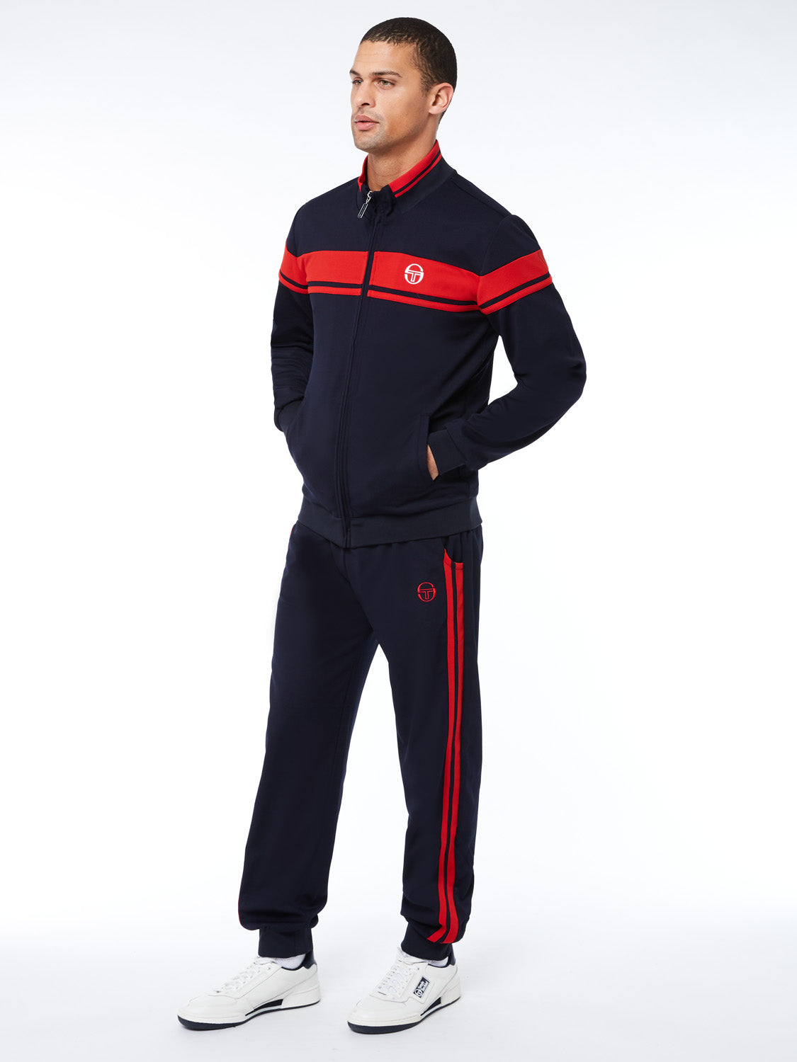 公式 Young Tennis Tachini Sergio Line Pants and Jacket Track ジャケット・アウター