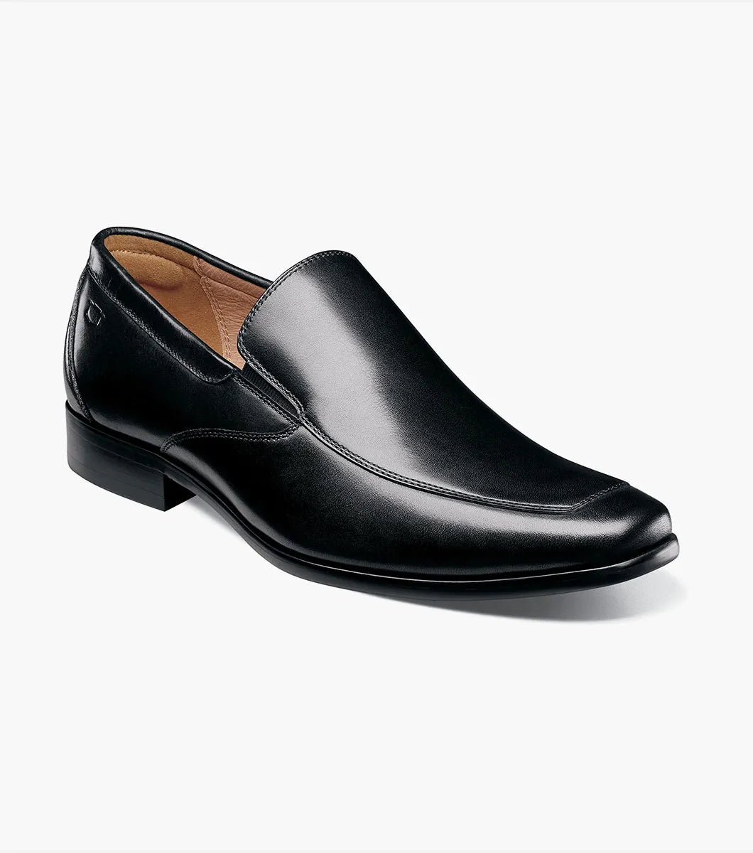 Florsheim Men`s Postino Moc Toe Venetian Slip On-Black - shoes | New York Man Suits