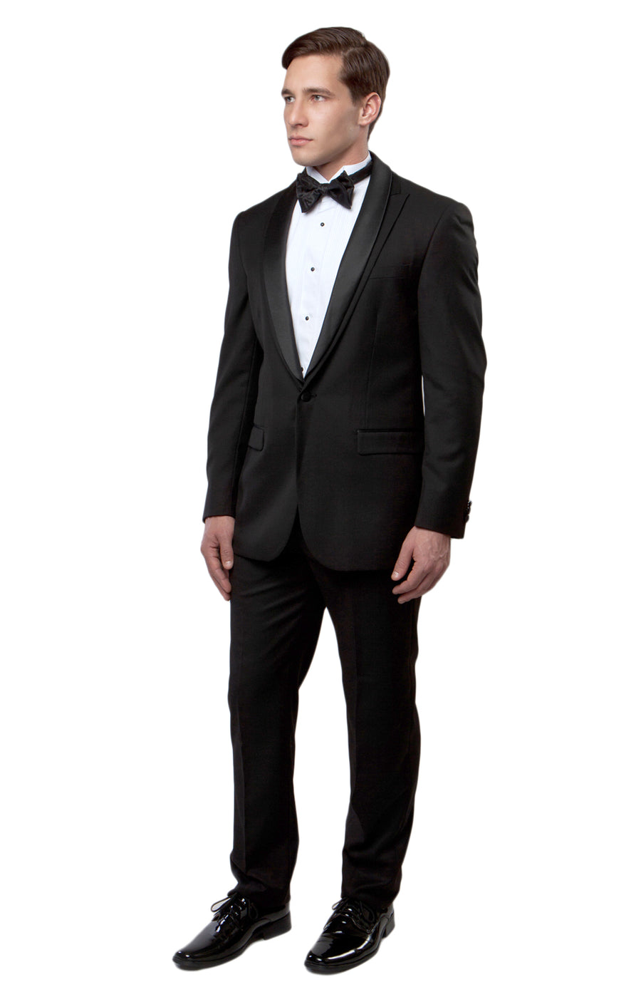 Peak Lapel Trim/Satin Shawl Collar Tuxedo Solid Slim Fit Prom Tuxedos For Men - New York Man Suits