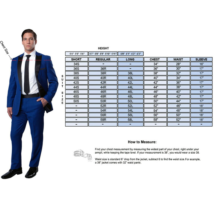 Solid Notch Lapel Tuxedo Solid Slim Fit Prom Tuxedos For Men - New York Man Suits