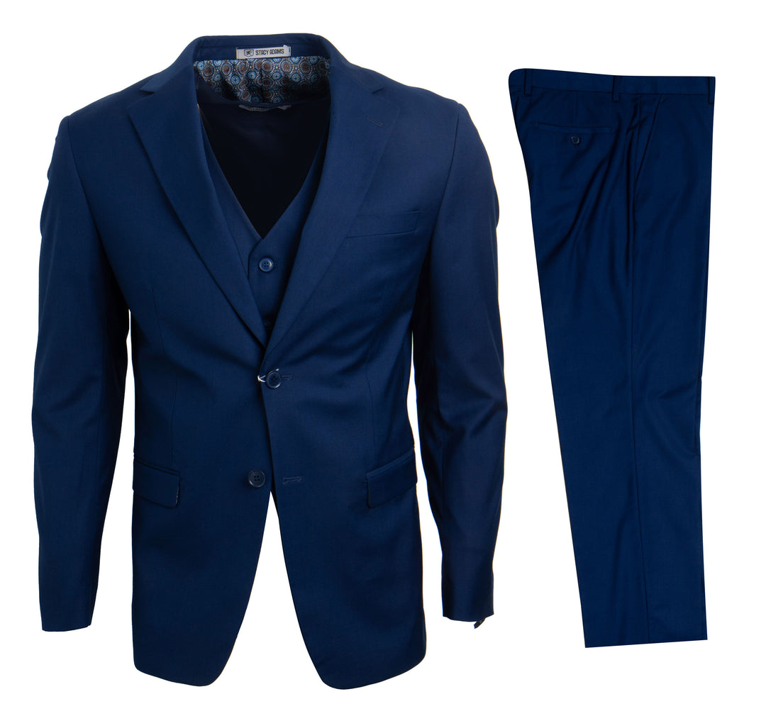  Stacy Adams Men's Indigo Blue Suit