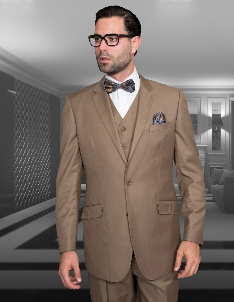 Statement Confidence - Men's Bronze 2 Button Modern Fit Wool Suit - STZV100 - New York Man Suits