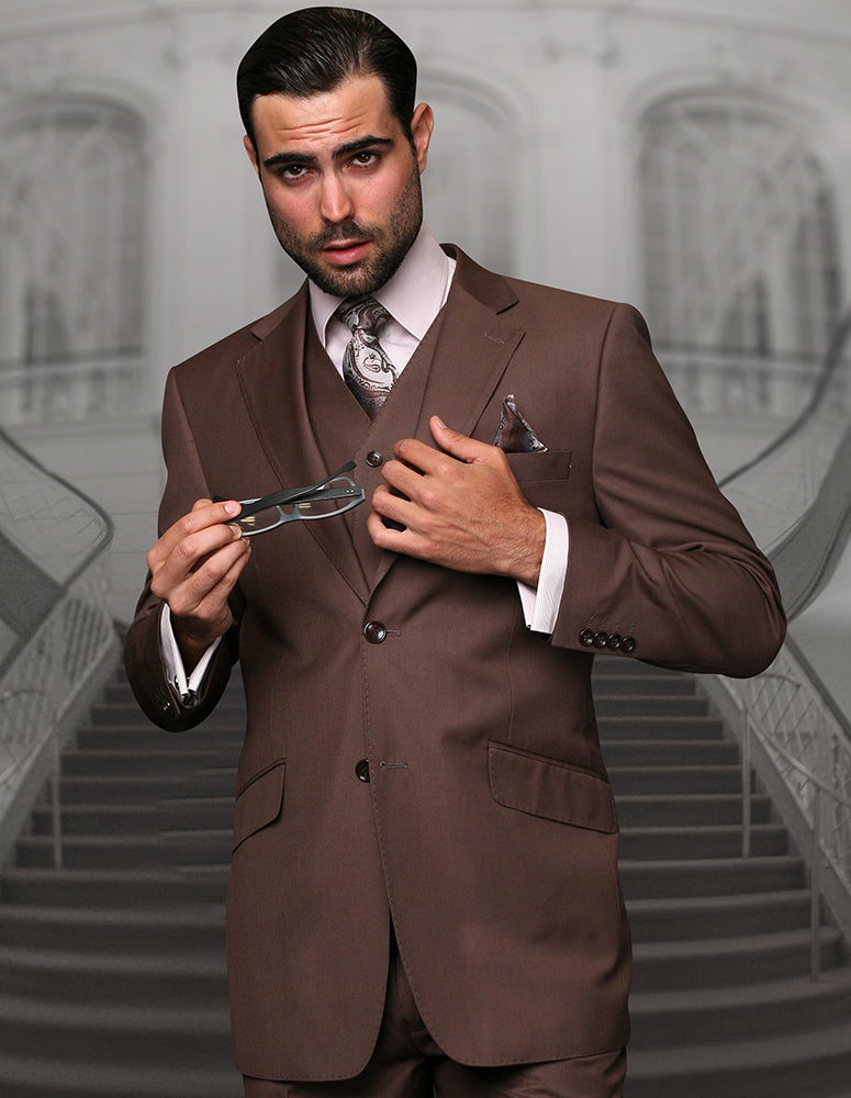 Statement Confidence - Men's Coco 2 Button Modern Fit Wool Suit - STZV100 - New York Man Suits