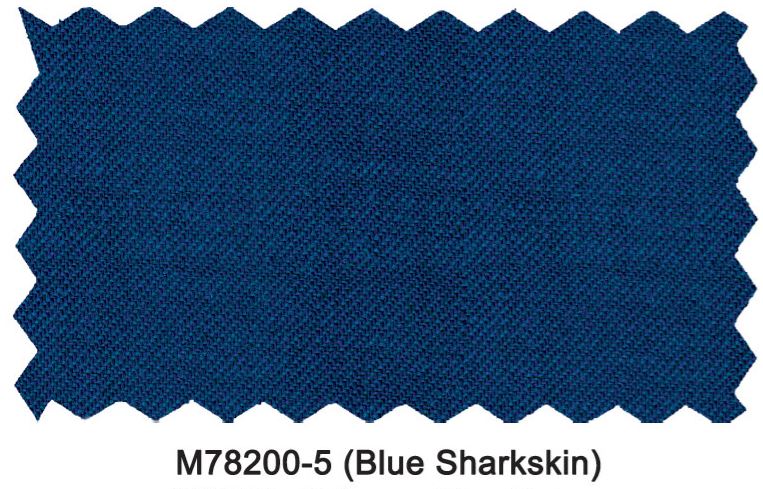 Mantoni 2 Button Modern Fit Sharkskin  Wool Suit-Blue