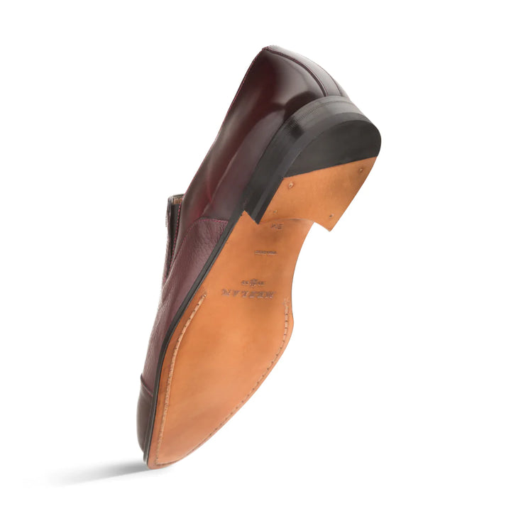 Mezlan Milani Slip on Italian Loafer Shoe-Burgundy