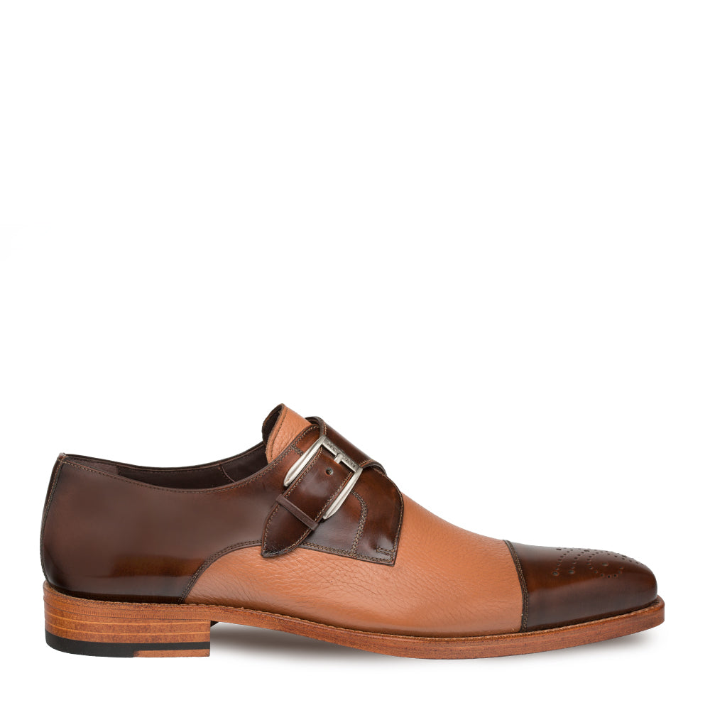 Phoenix By Mezlan Men Shoes Cap Toe Monk Strap Leather - New York Man Suits