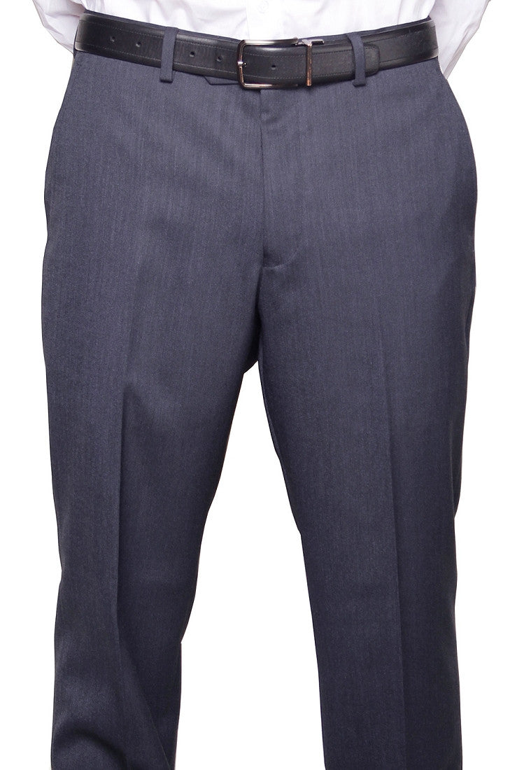 Michael Kors Men's Modern Blue Non Pleated Regular Fit Dress Pants - XQX0010 - New York Man Suits