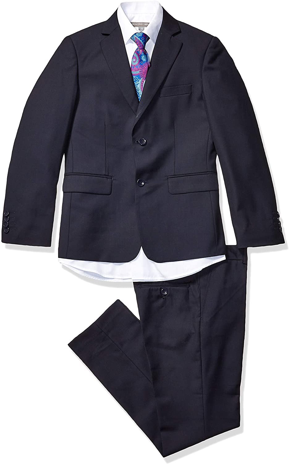 Boys 5 Piece Vested Suit Color Navy by Geoffrey Beane - suit | New York Man Suits