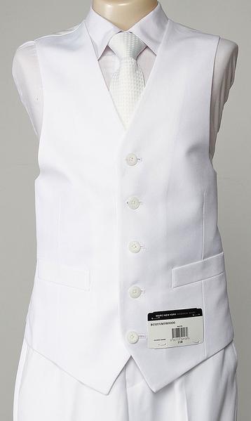 Boys White Communion Vest - 5 Button - Marc New York - VM9W0000 - New York Man Suits