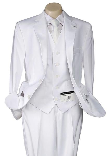 Boys White Communion Suit by Andrew Marc 2 Button White - 2MBWJ000-WHITE - New York Man Suits
